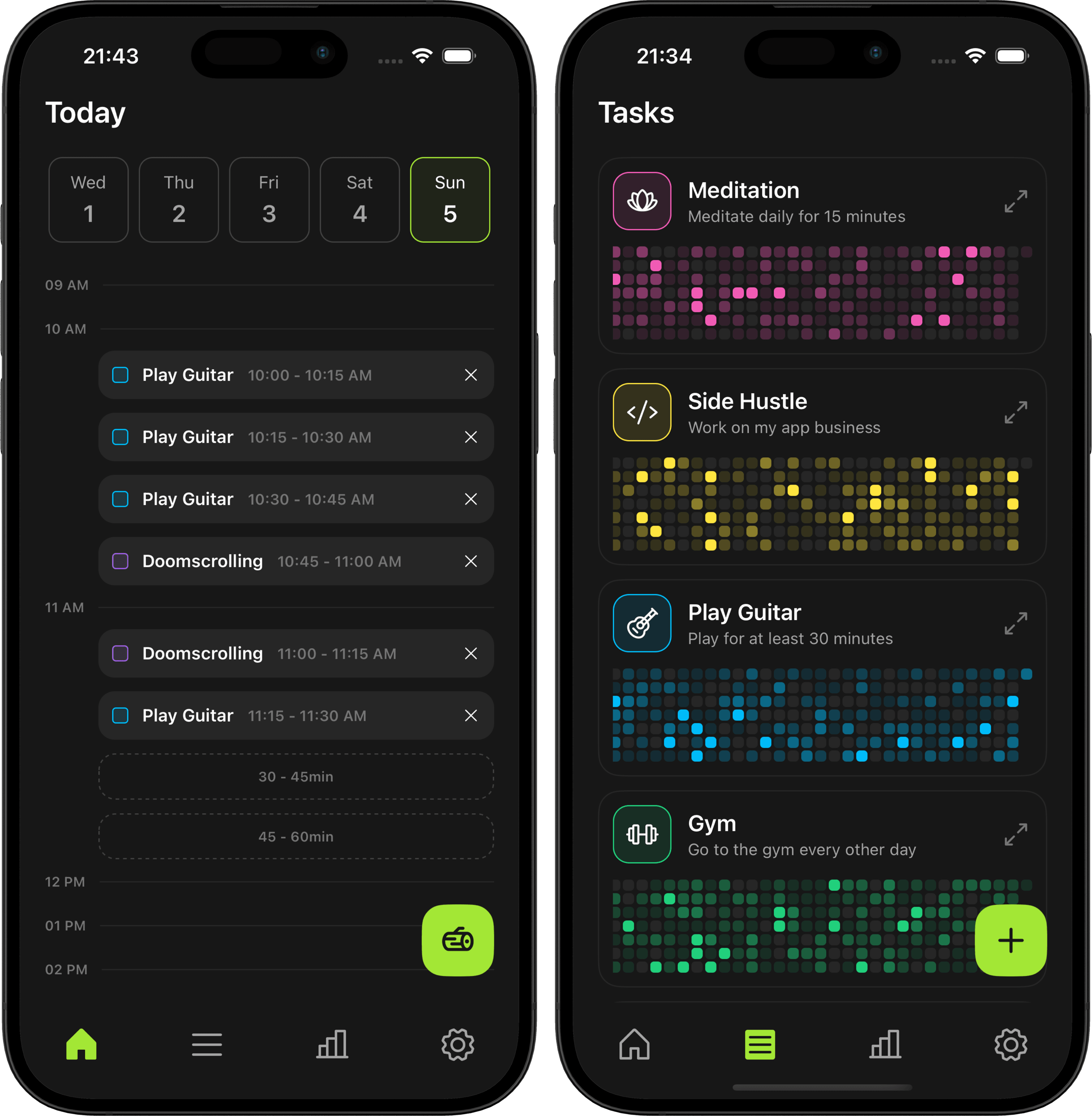 iPhone with UpFocus app